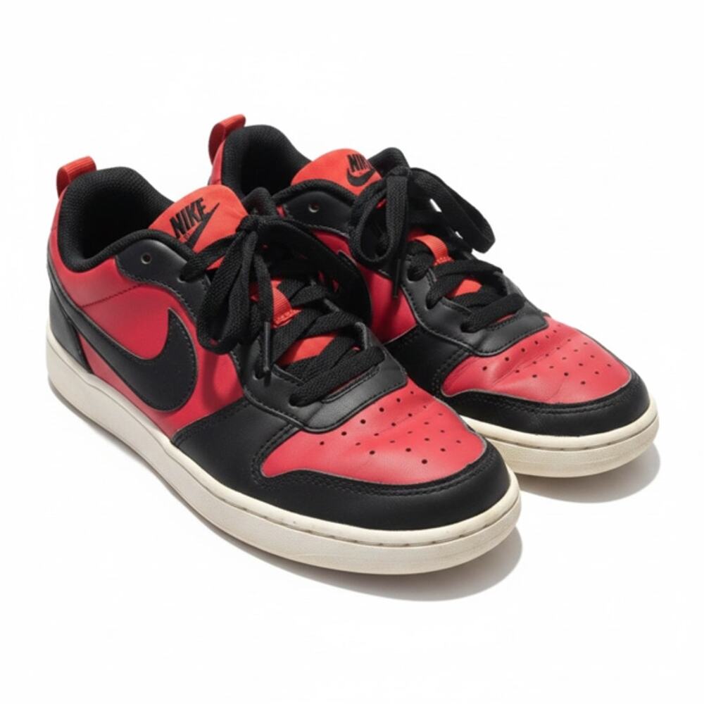 Nike Youth Sneakers Size 4Y Red Black Low Top Shoes Boys Girls